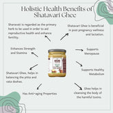 100% Natural Ashwagandha Ghee By Bhumi Organic Farm | Rich In Protein Fiber Healthy A2 Gir Cultured Cow Ghee Good For Overall Health | (500ml) 16.9 Ounce | Jar Pack